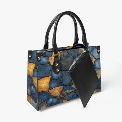 Stone Mosaic Long Strap Bag with interior bag