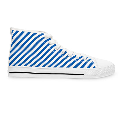 Women's Striped High Top Sneakers right