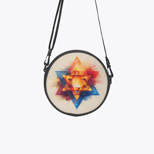 Star of David Round Satchel Bag