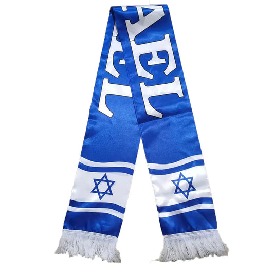 Double Sides Israeli Flag Scarf front