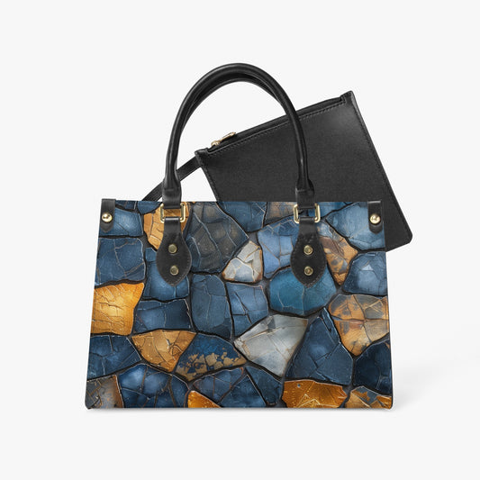 Stone Mosaic Long Strap Bag with inner bag