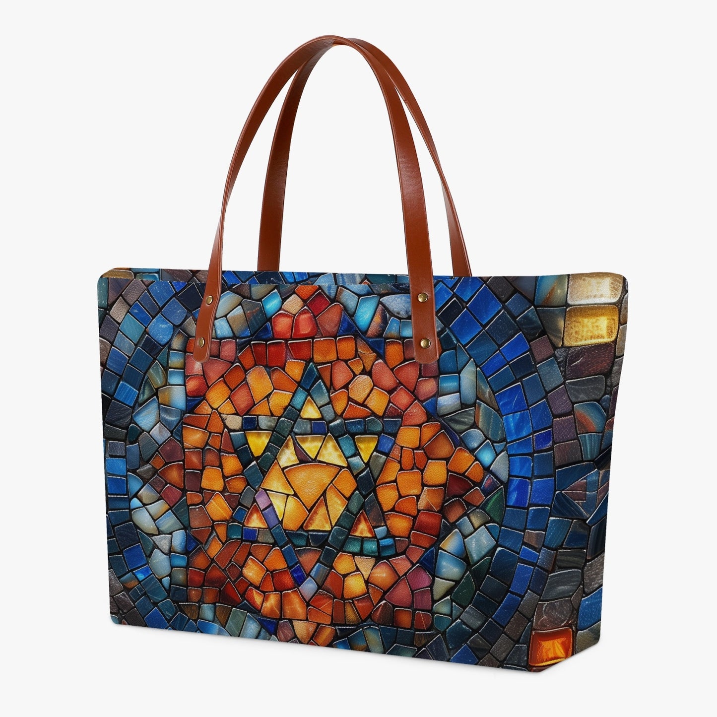 Mosaic Star of David Israeli Bag back