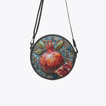 Round Rimon Satchel Bag - Pomegranate 1