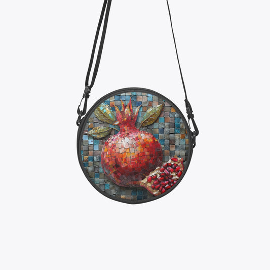 Round Rimon Satchel Bag - Pomegranate 1
