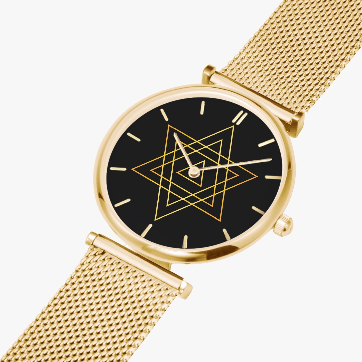 Golden Star of David Ultra-Thin Watch