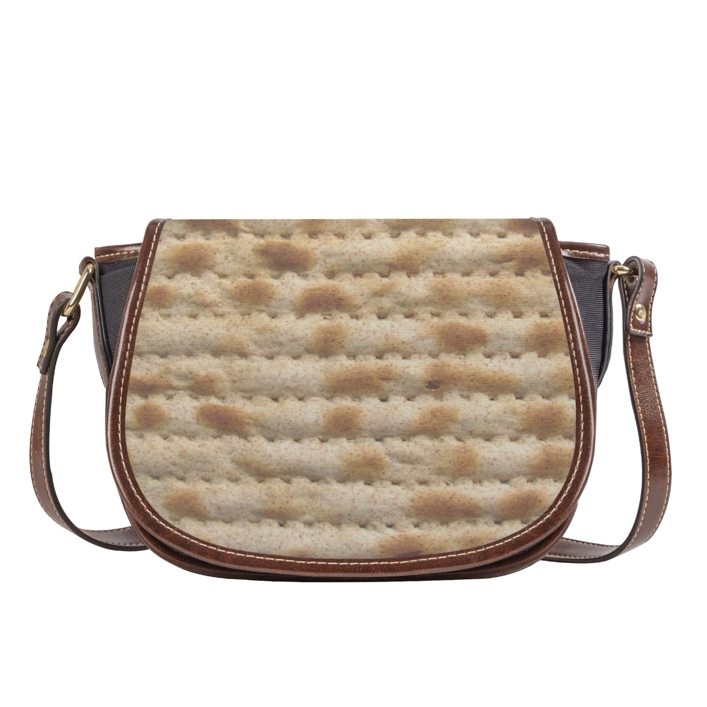 Matzah Leather Flap Bag
