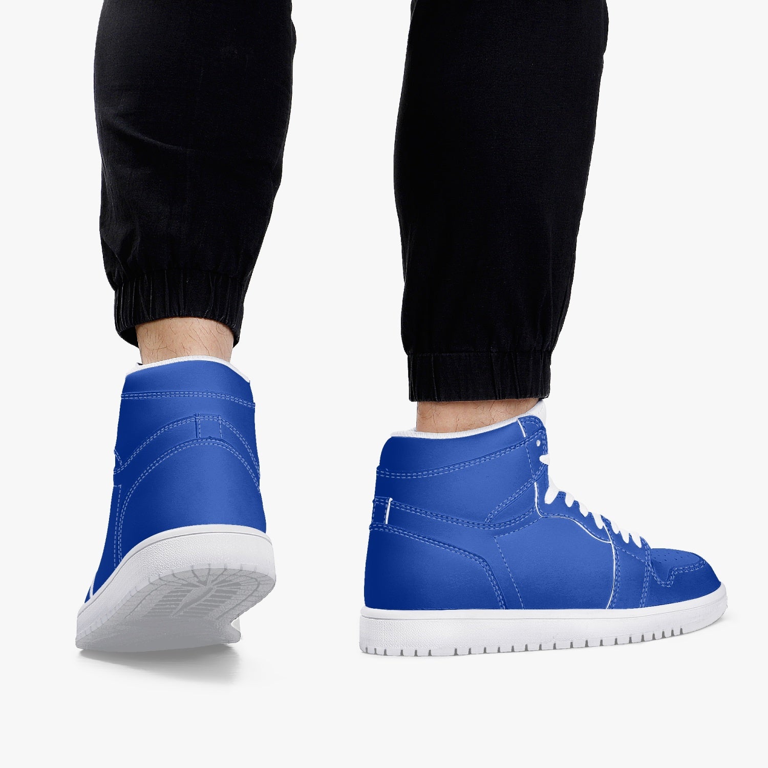 Israel Colors High-Top Sneakers back view on man