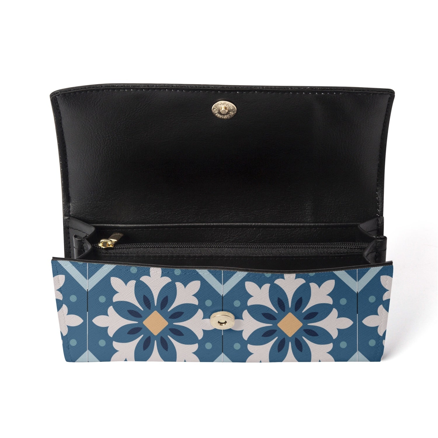 Mosaic Design Clutch Handbag open