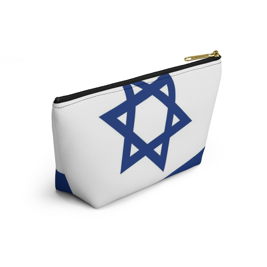 Flag of Israel Accessory Pouch w T-bottom