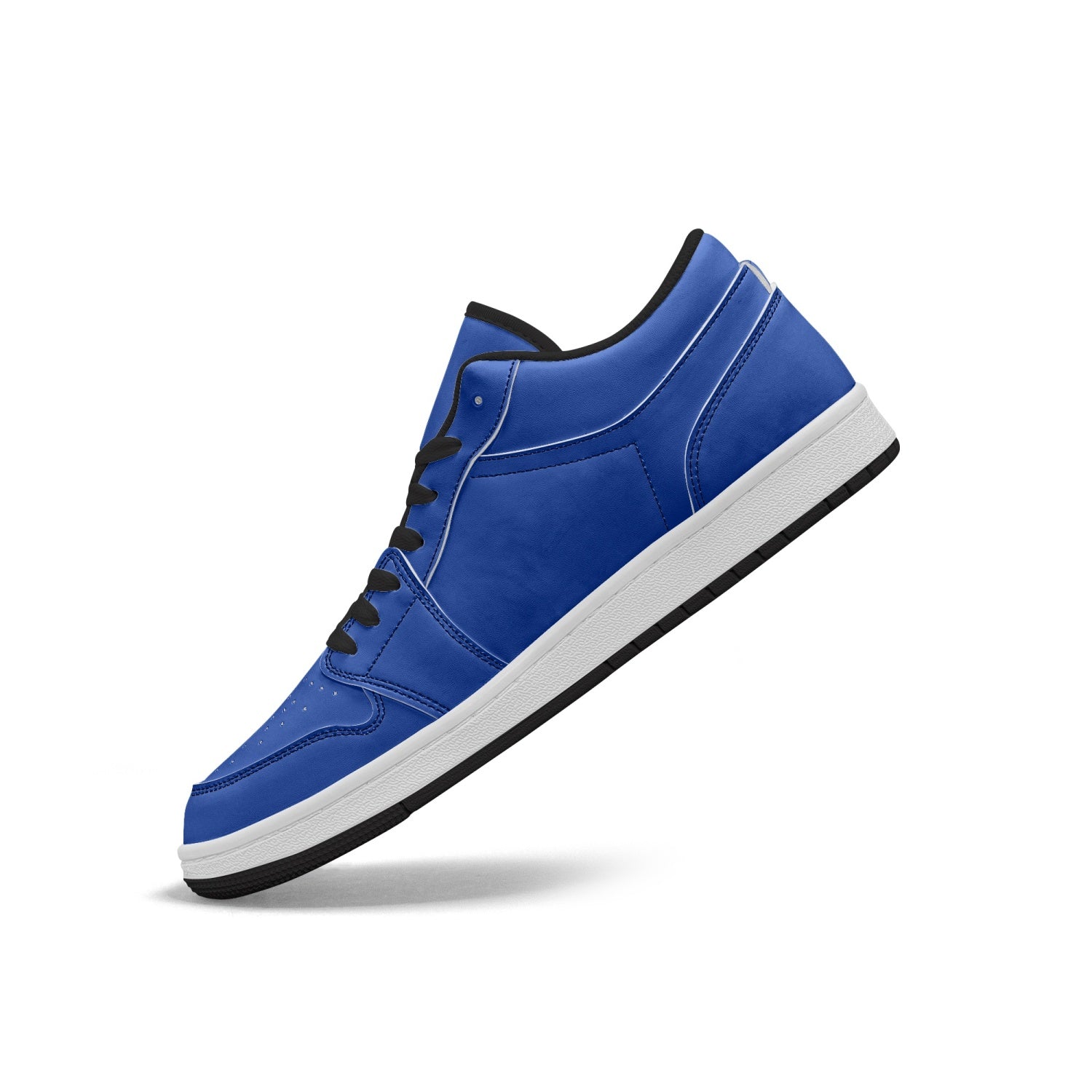 Israeli Blue Low-Top Leather Sneakers left