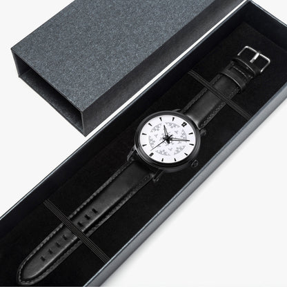 Mandala Star of David 46mm Watch black strap in a box