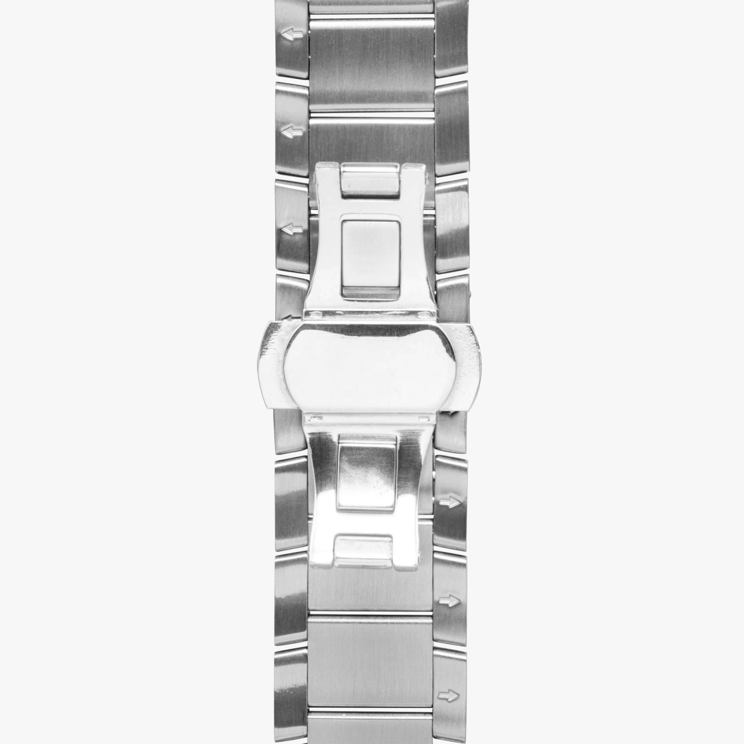 Hebrew Steel Strap Automatic Watch silver strap